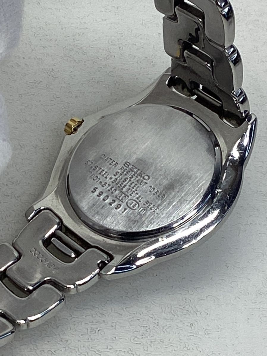 美品腕時計SEIKO セイコー ルセンート 7N01-6750/ビンテージ / メンズ/クォーツ/純正ベルト/青ダイヤル/ 日本製_画像4