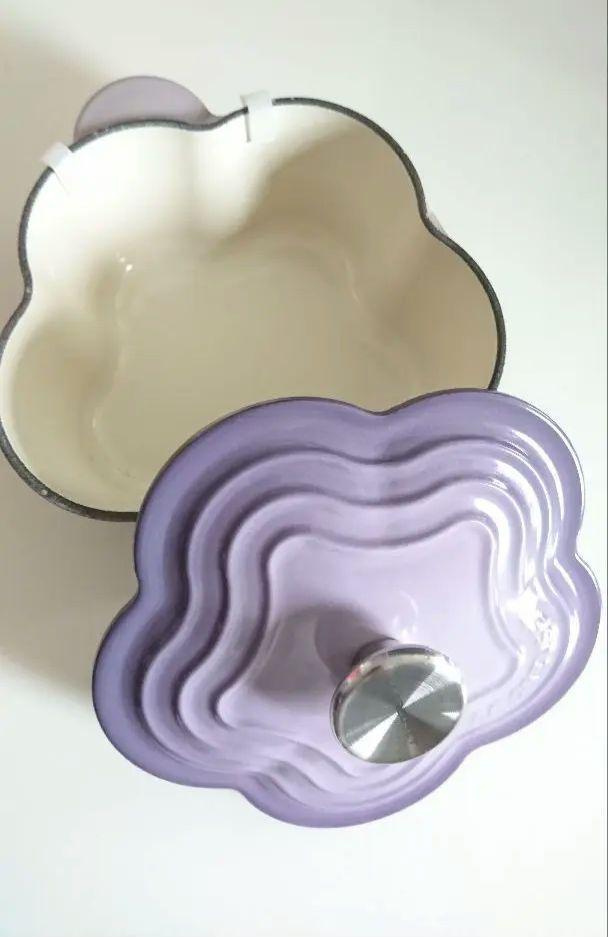 新品 ルクルーゼ プチココット フルール 16cm Blue Bell Purple