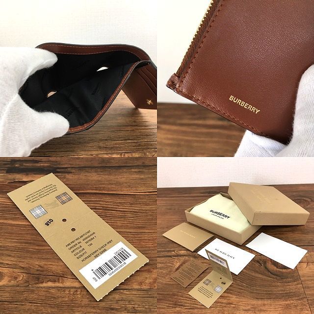 ☆送料無料☆ 未使用品 BURBERRY コンパクトウォレット TB 箱付き 329_画像10