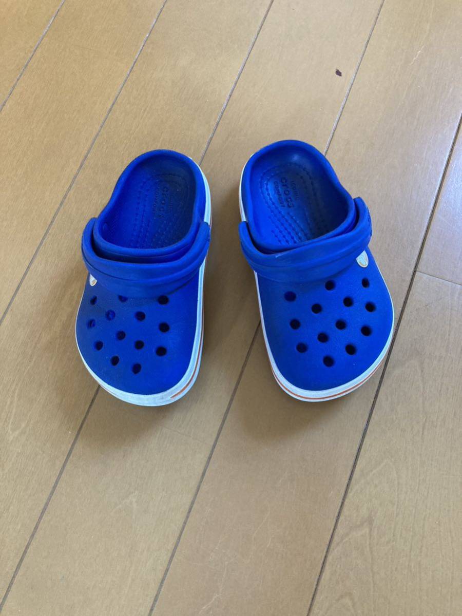 crocs Crocs синий голубой сандалии размер C7(15cm) Kids ребенок 