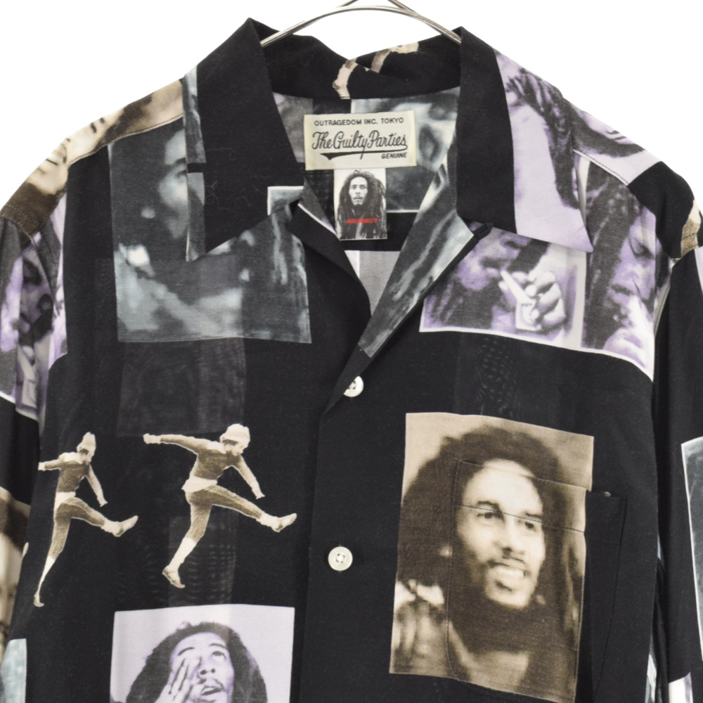 ワコマリア 19SS BOB MARLEY HAWAIIAN SHIRT ボブマーリー ハワイアンシャツ アロハシャツ マルチ_画像3