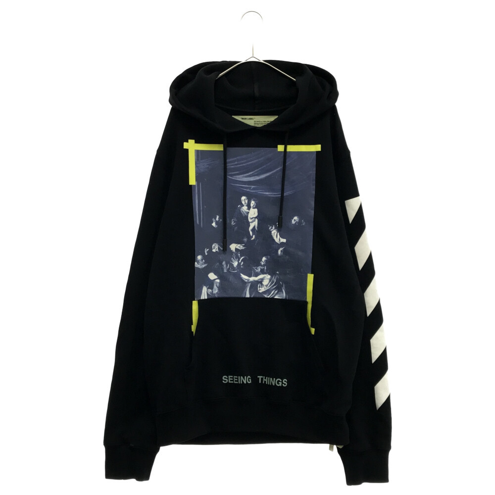 ヤフオク! - オフホワイト 17AW カラヴァッジョ パーカー ブラック