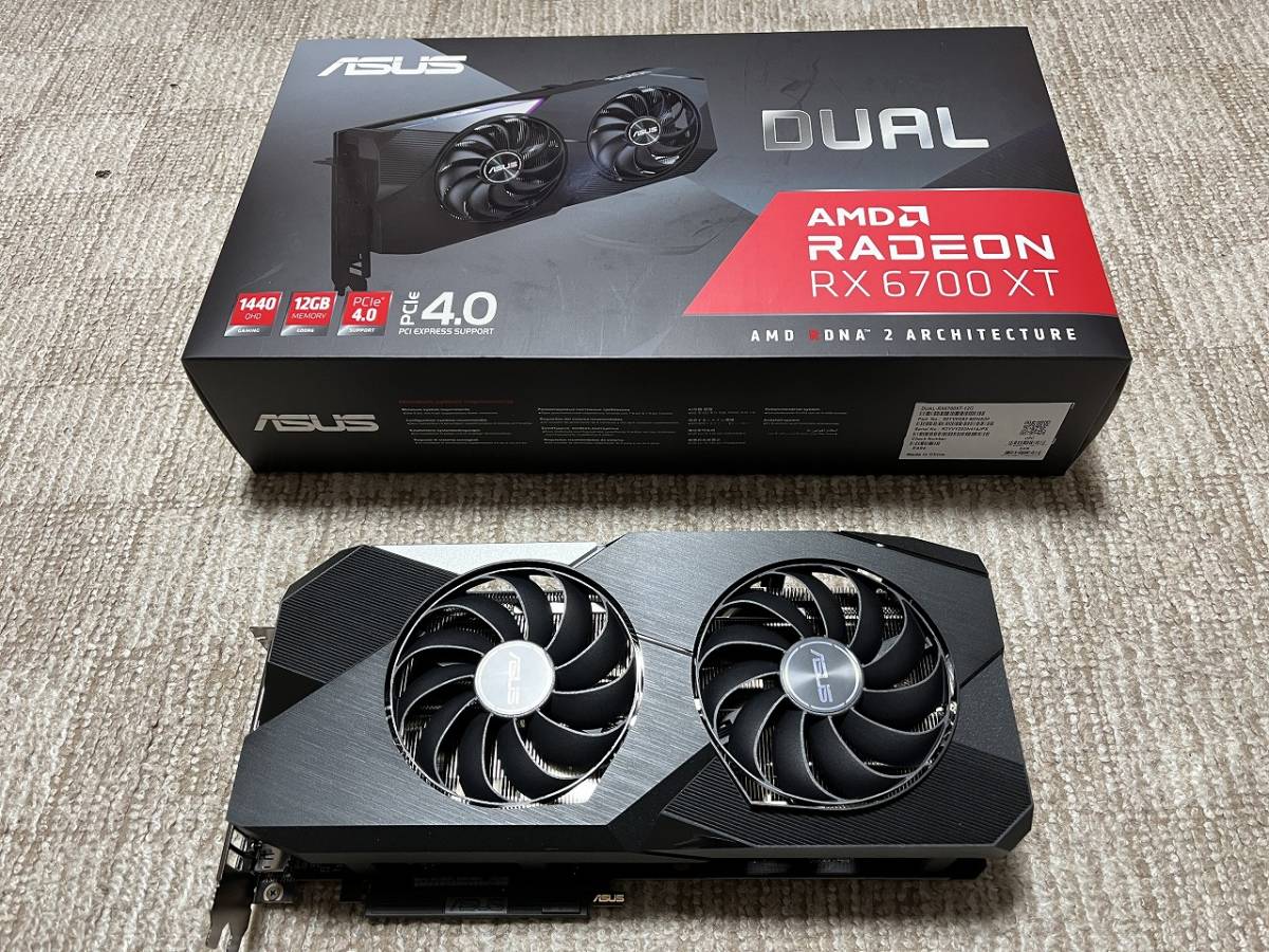 ASUS DUAL RADEON RX6700XT-12G グラフィックボード | transparencia