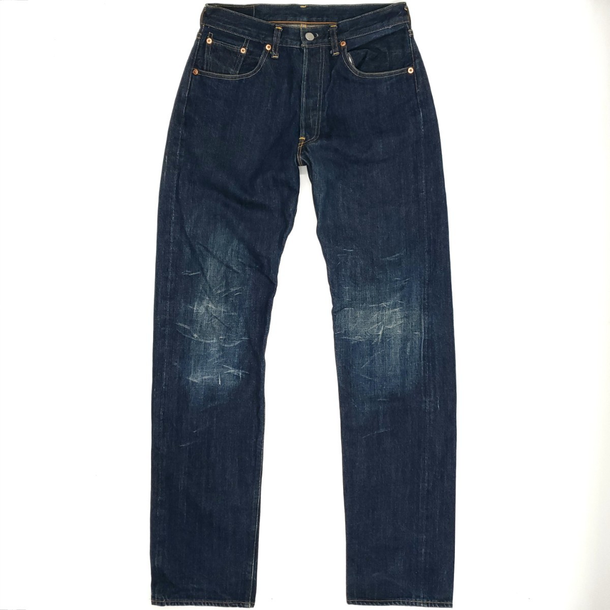 良サイズ濃紺◆Levi's 66501◆W31日本製ビンテージ復刻ジーンズ501XXビッグEリーバイス赤耳BIGEメンズデニムレプリカLVCダブルネーム 627