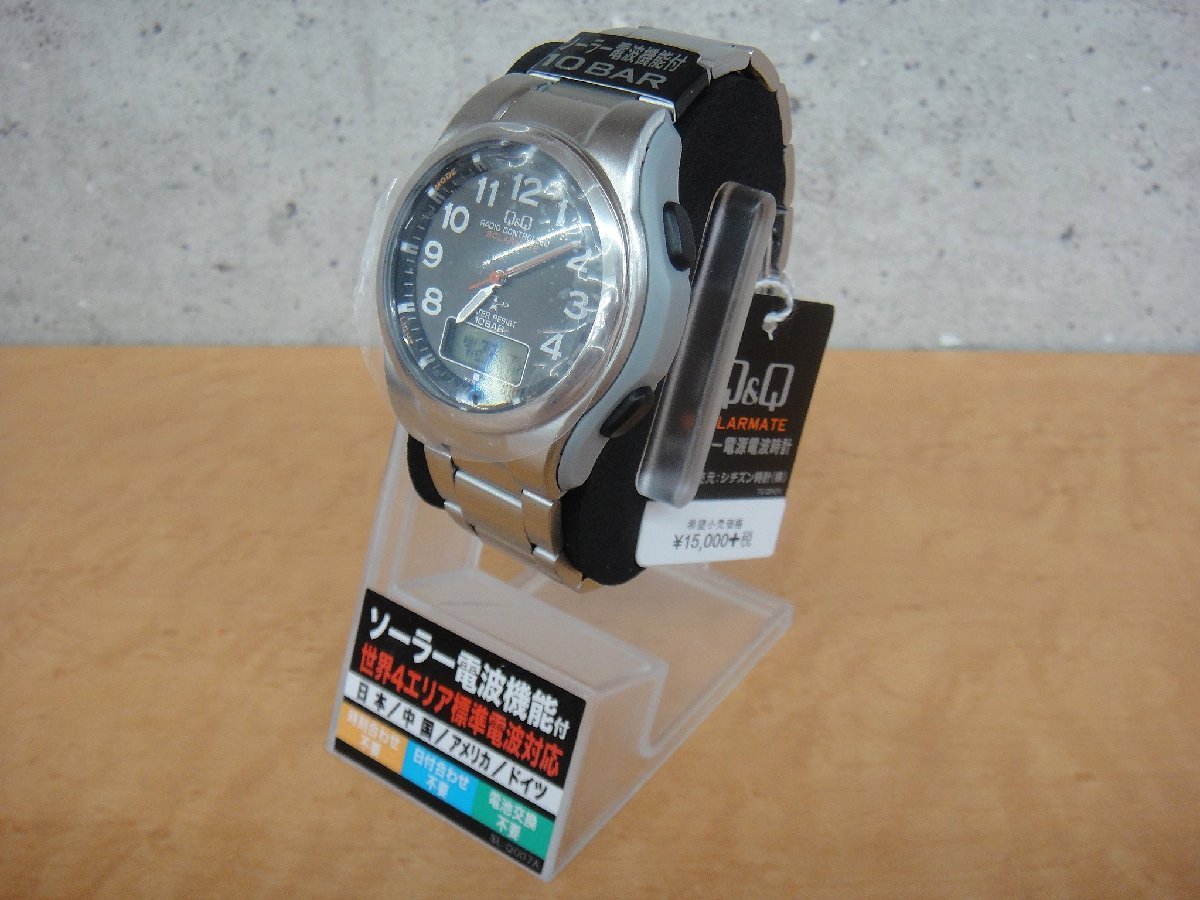 経典 Q＆Q 電波ソーラー腕時計 シチズン CITIZEN 未使用品 55402IT
