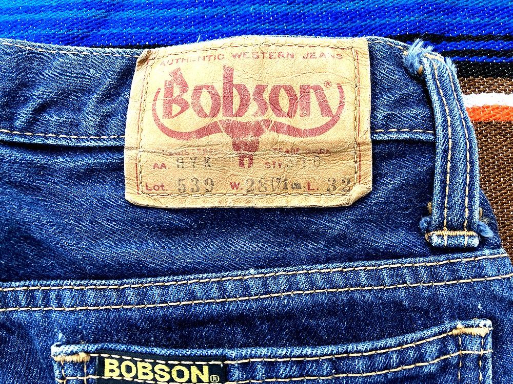 * Bobson BOBSON 70s 80s Vintage strut jeans Denim pants size 28 color ..GOOD* search ji- bread hige domestic production 