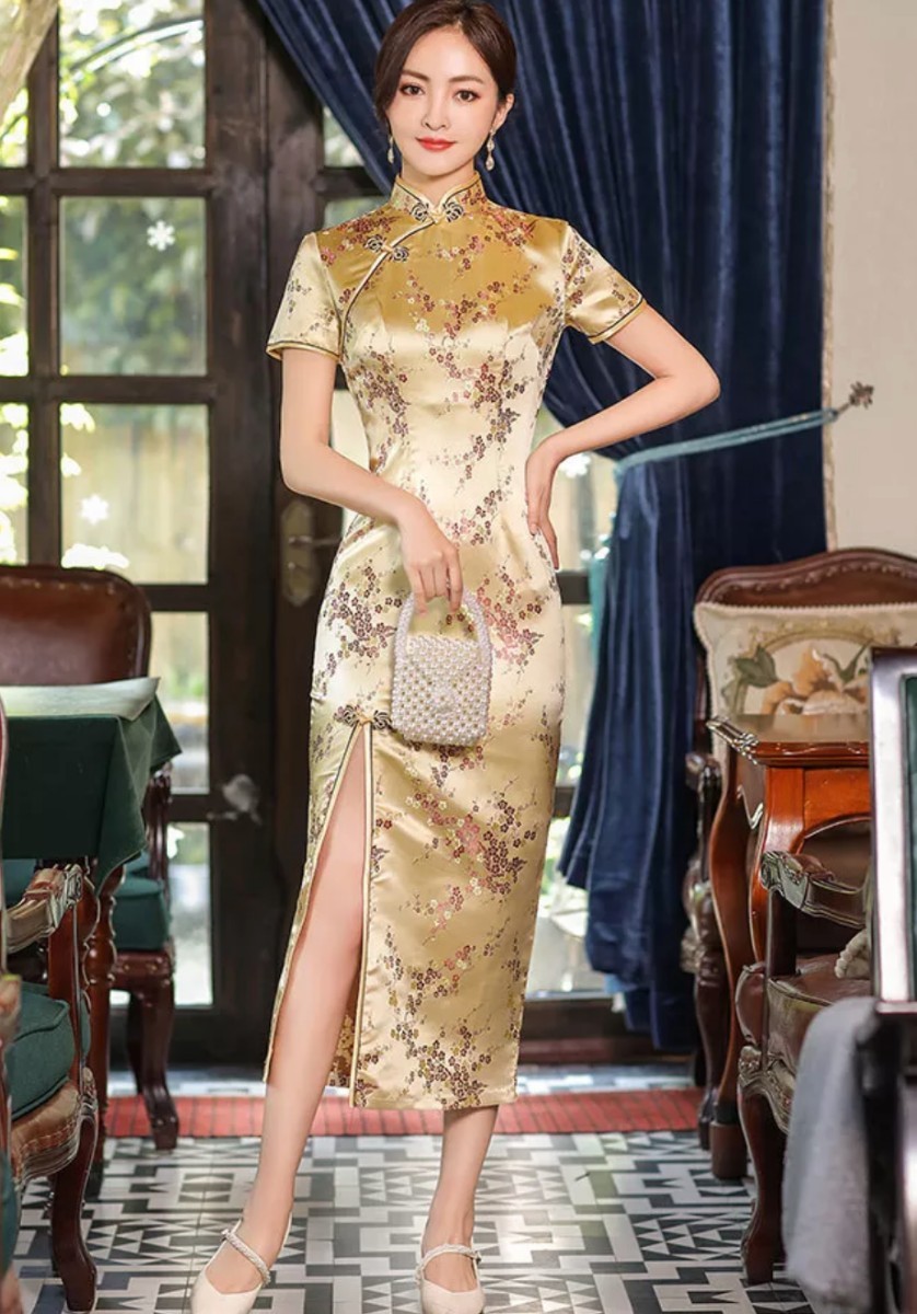 チャイナドレス　大きいサイズ　チャイナ服　3XL　4Ｌ　ナイトドレス　セクシーコスプレ　コスプレ衣装