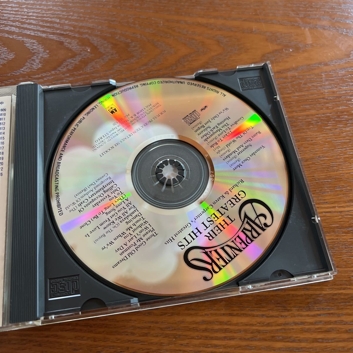 【処分特価】イエスタデイワンスモア/カーペンターズゼアグレイテストヒッツ 中古CDの画像4