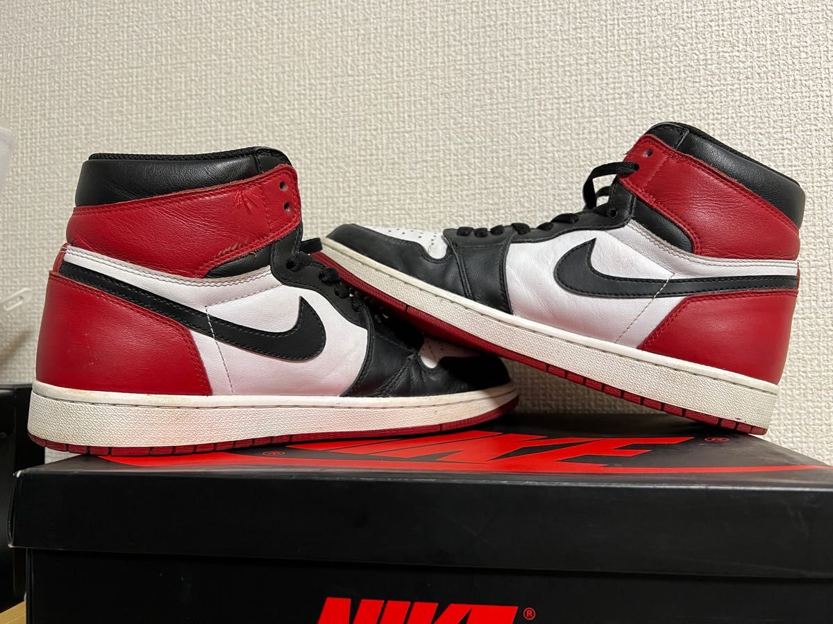 美品AIR JORDAN 1 RETRO BLACK TOE (2016)|PayPayフリマ