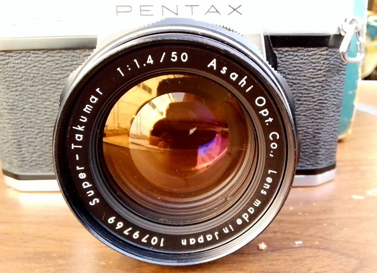 初期型 8枚玉 ペンタックス SP 50 1.4 Super Takumar 元箱付き 初期型 8枚玉 ペンタックス SP 50 1.4 Super Takumar 元箱付き