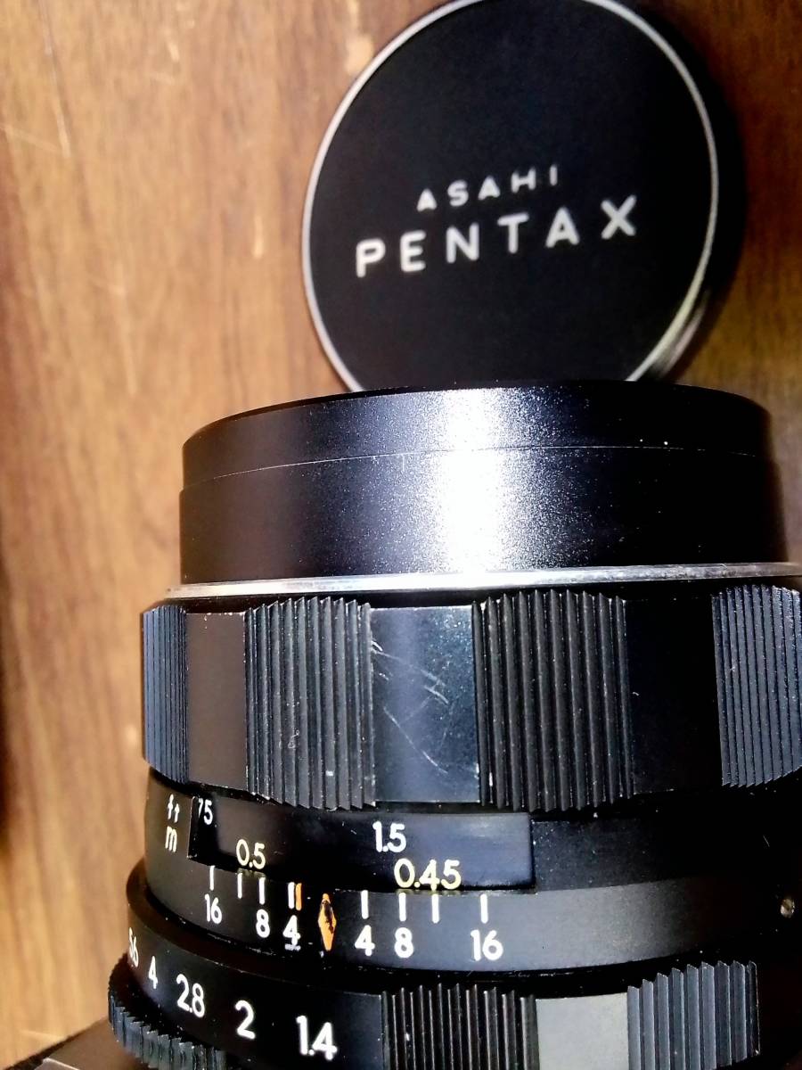 初期型 8枚玉 ペンタックス SP 50 1.4 Super Takumar 元箱付き 初期型 8枚玉 ペンタックス SP 50 1.4 Super Takumar 元箱付き