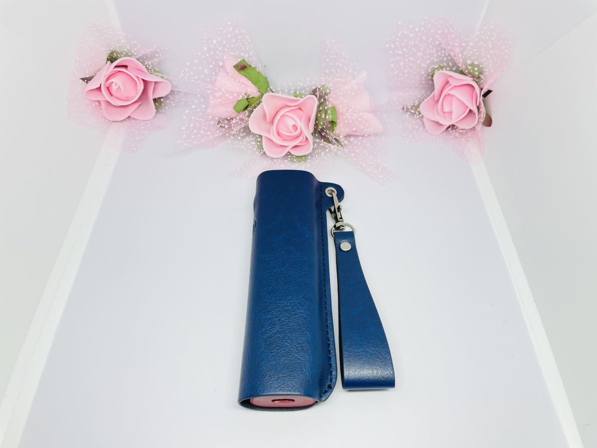 アイコス イルマワン IQOS ILUMA ONEレザーケース ブルー ◆ アイコス イルマ ワン ケース iqos iluma one 用 豹柄 灰1