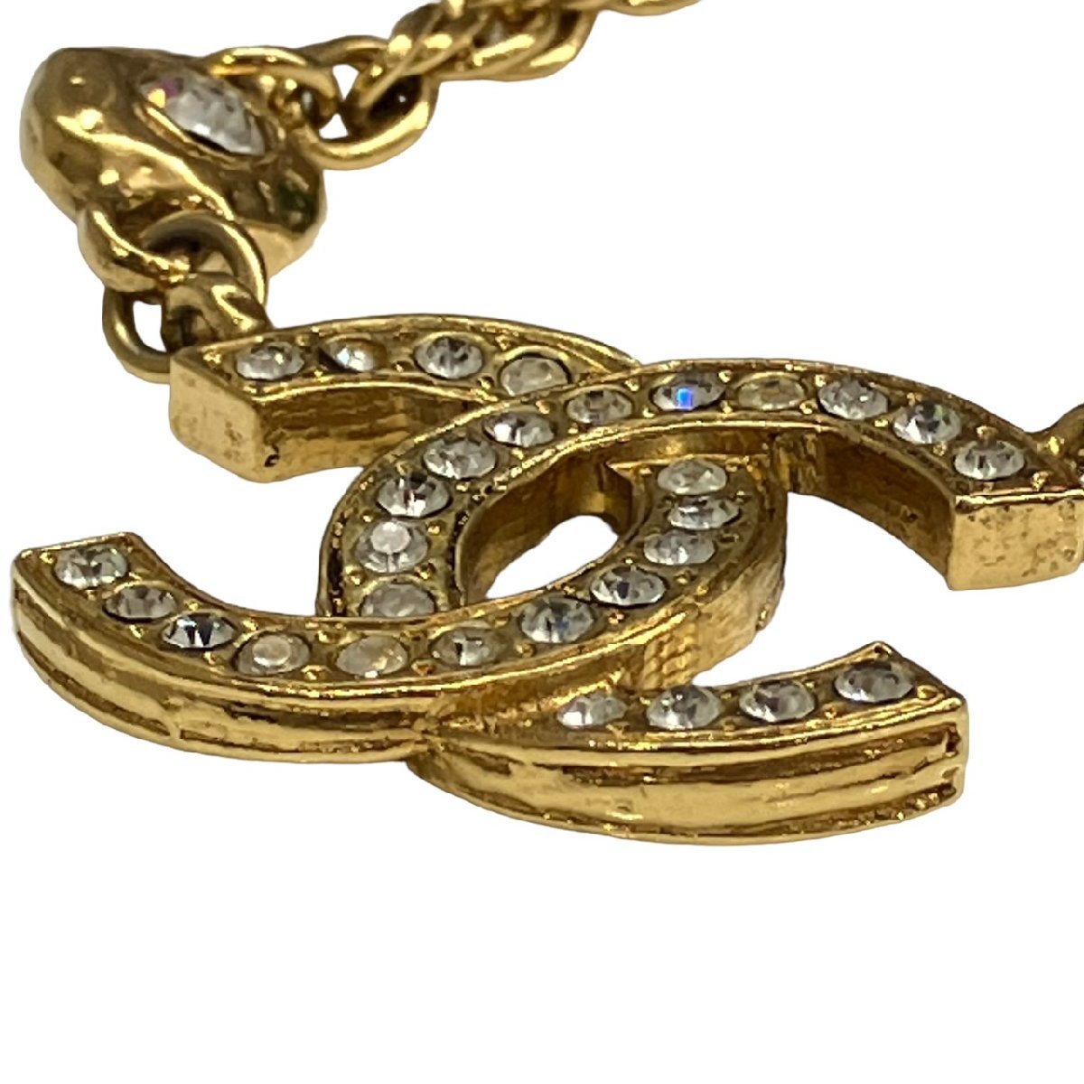 印象のデザイン Chanel ヴィンテージ CHANEL シャネル ラインストーン