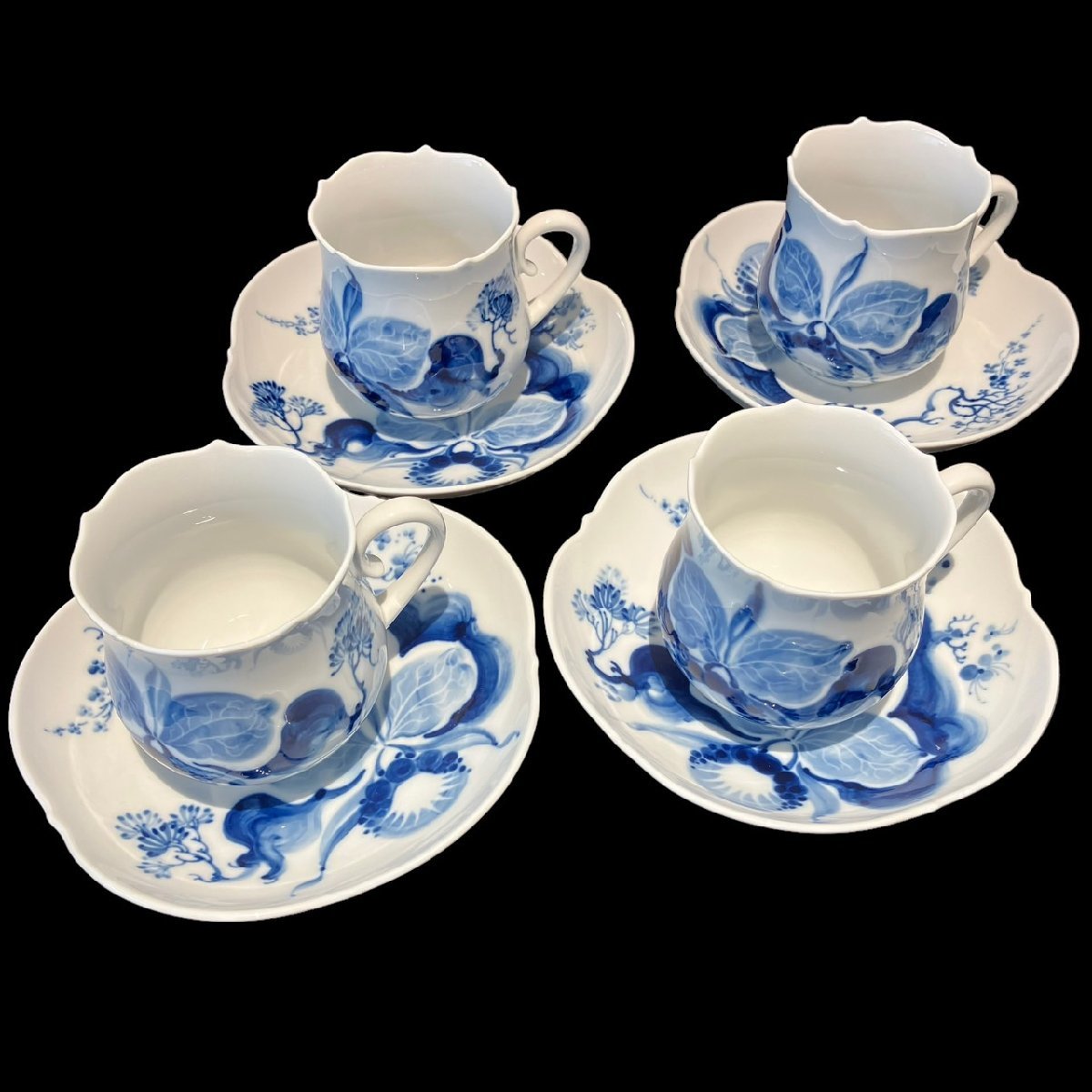のオシャレな 4客セット MEISSEN - ☆マイセン マイセン ブルー