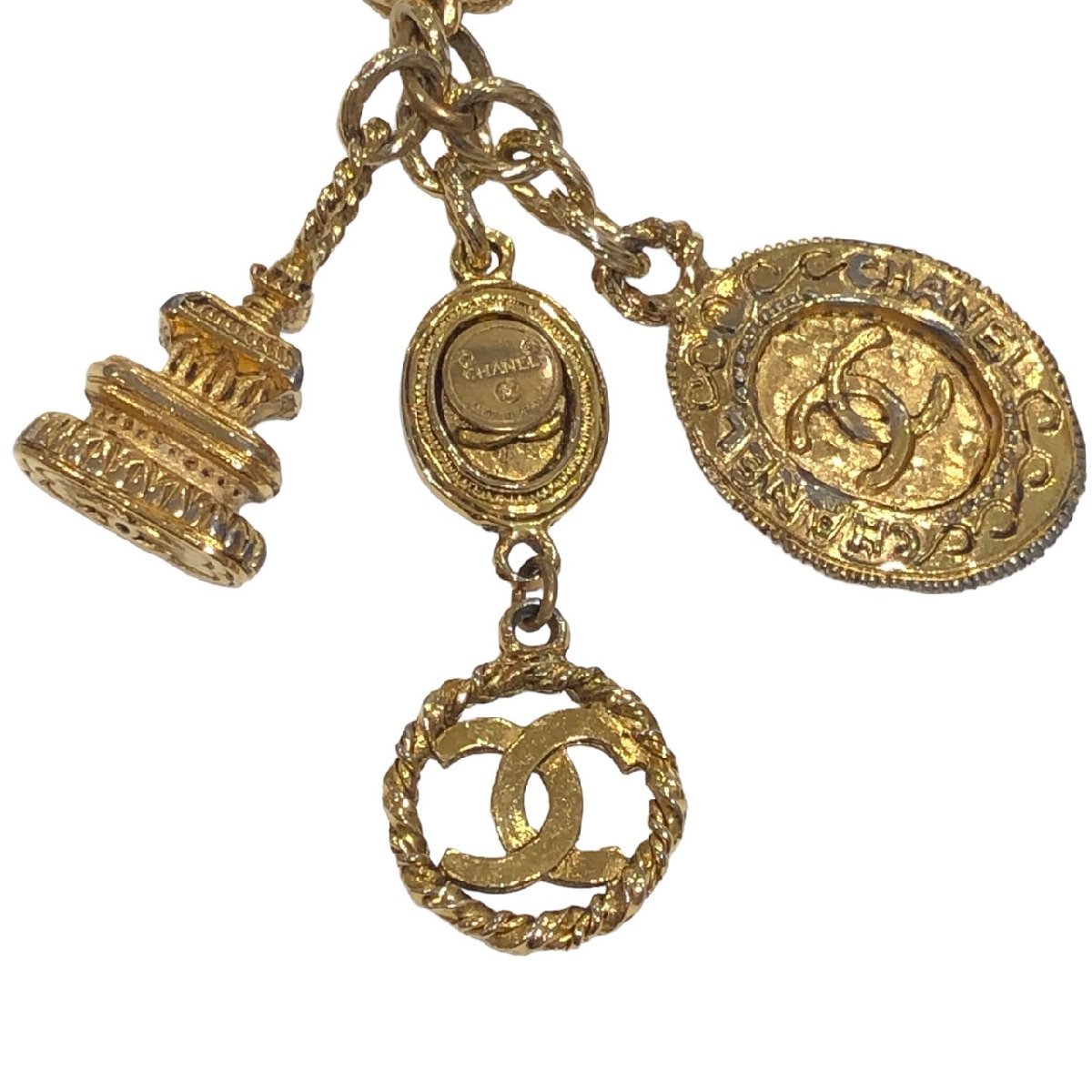 CHANEL シャネル ヴィンテージ ロングチェーンネックレス ゴールド