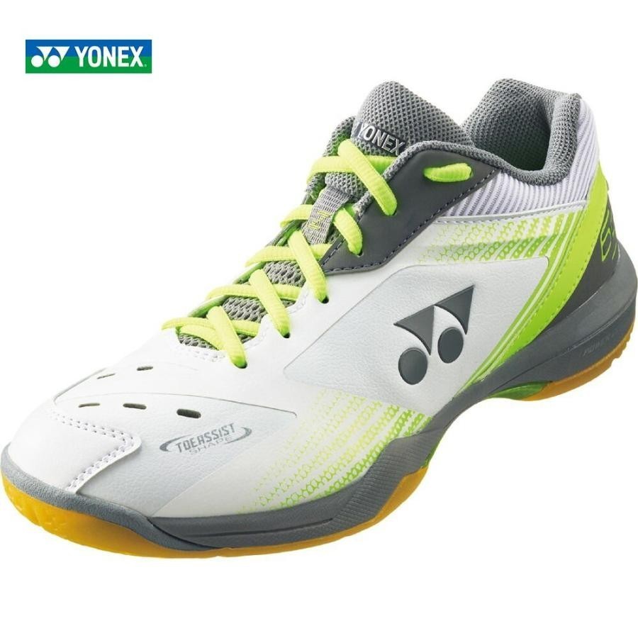 [SHB65Z3S (656) 22.5] Yonex (Yonex) Badminton Shoes Shoes Cushion 65Z Slim White/Lime New Unasted