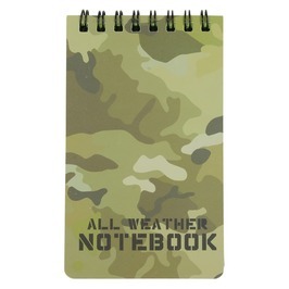 防水メモ帳 ALL WETHER NOTE BOOK サイズ約130×75mm 耐水ペーパー [ 迷彩柄 / 無地 ] ノート_画像2