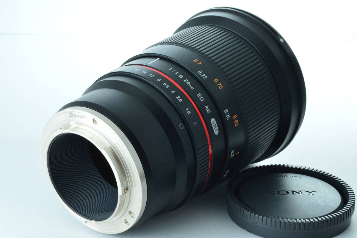 【美品】サムヤン SAMYANG 20mm F1.8 ED AS UMC ソニーEマウント用　マニュアルレンズ #Ai24_画像2