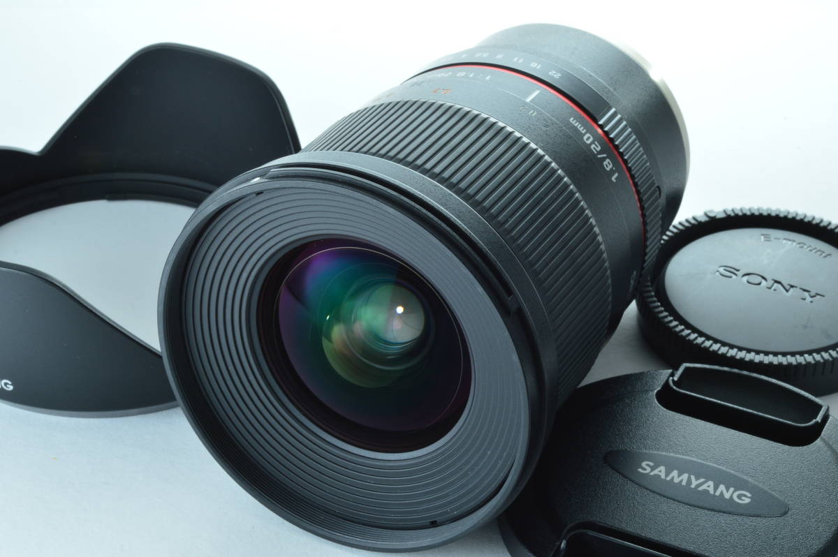 【美品】サムヤン SAMYANG 20mm F1.8 ED AS UMC ソニーEマウント用　マニュアルレンズ #Ai24_画像1