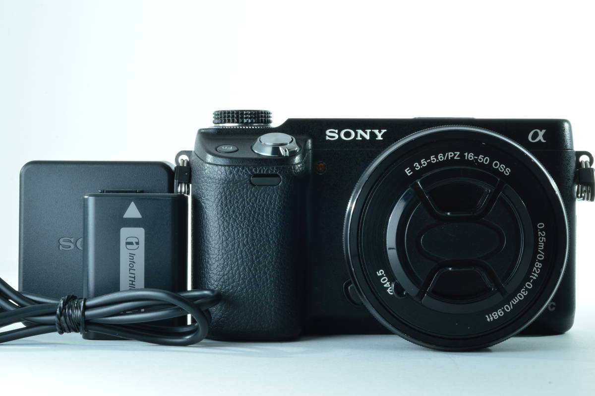 ディズニープリンセスのベビーグッズも大集合 Black 6/L Nex Sony Ai29-36900 +16-50mm シャッター回数4000回以下 set Lens ソニー