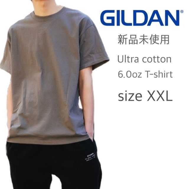 新品未使用 ギルダン ウルトラコットン 無地 半袖Tシャツ チャコール XXL GILDAN