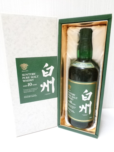 未開栓】 SUNTORY サントリー ピュアモルトウイスキー 白州 10年 700ml