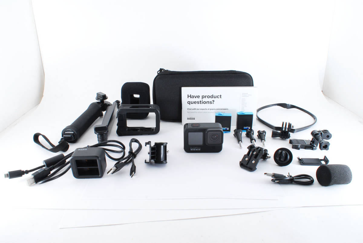 ゴープロ GoPro HERO9 BLACK +メディアモジュラー+バッテリー