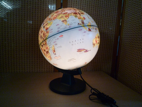 □ 地球儀 ANIMAL GLOBE/アニマルグローブ 263の野生動物 札幌市 □_画像2