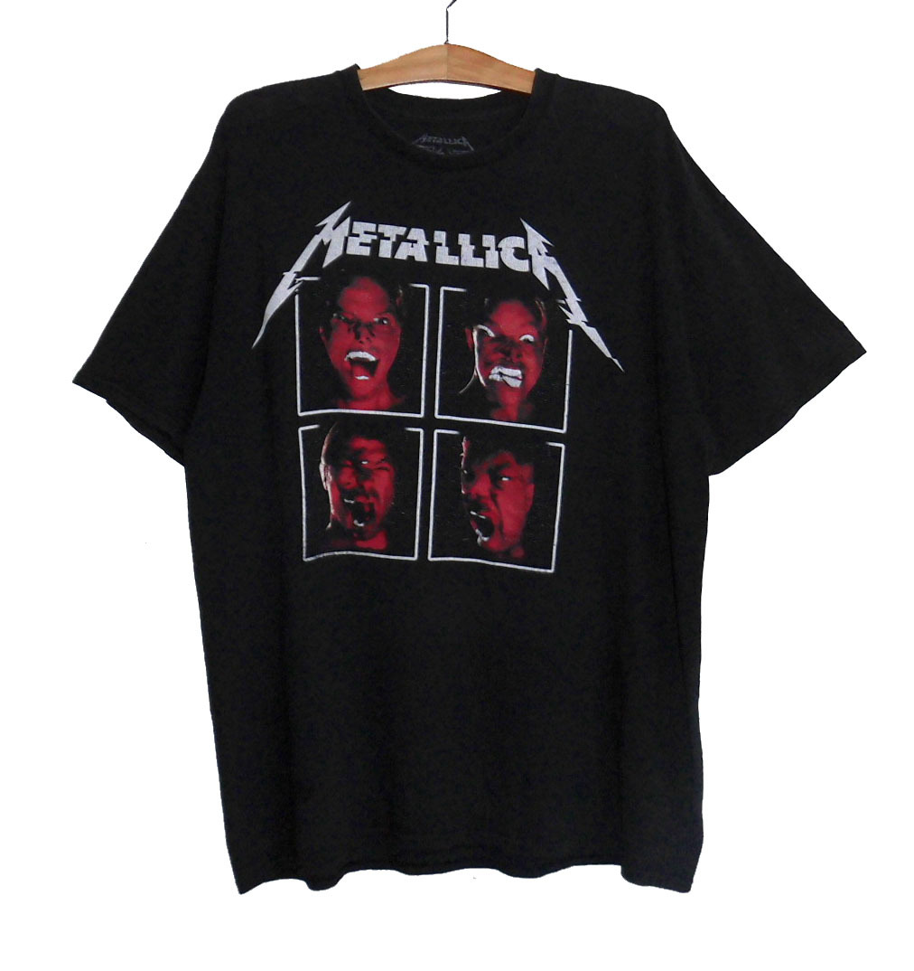 ☆2017 Metallica メタリカ Wherever I May Roam ワールドワイヤードツアー グラフィック クルーネック バンドTシャツ  XLサイズ 黒