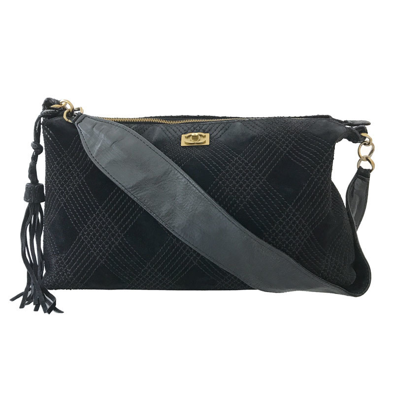 シャネル CHANEL ショルダーバッグ ワイルドステッチ ブラック boussias.cy