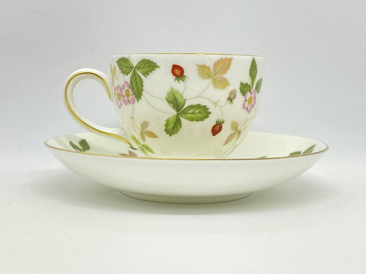 WEDGWOOD ウェッジウッド WILD STRAWBERRY Tea Cup & Saucer ワイルドストロベリー ティーカップ＆ソーサー *M234_画像7