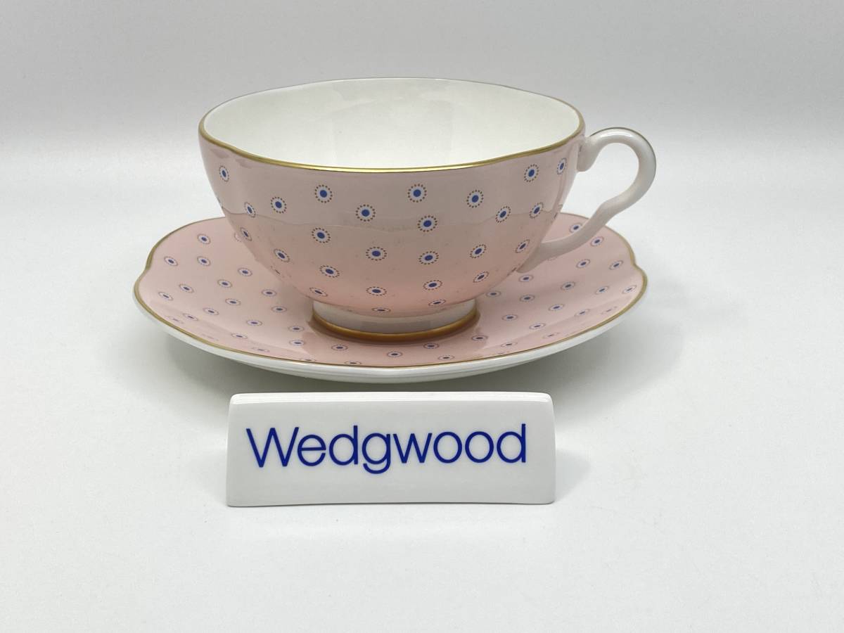 WEDGWOOD ウェッジウッド POLKA DOT Tea Cup & Saucer ポルカドット ティーカップ&ソーサー *T892_画像1