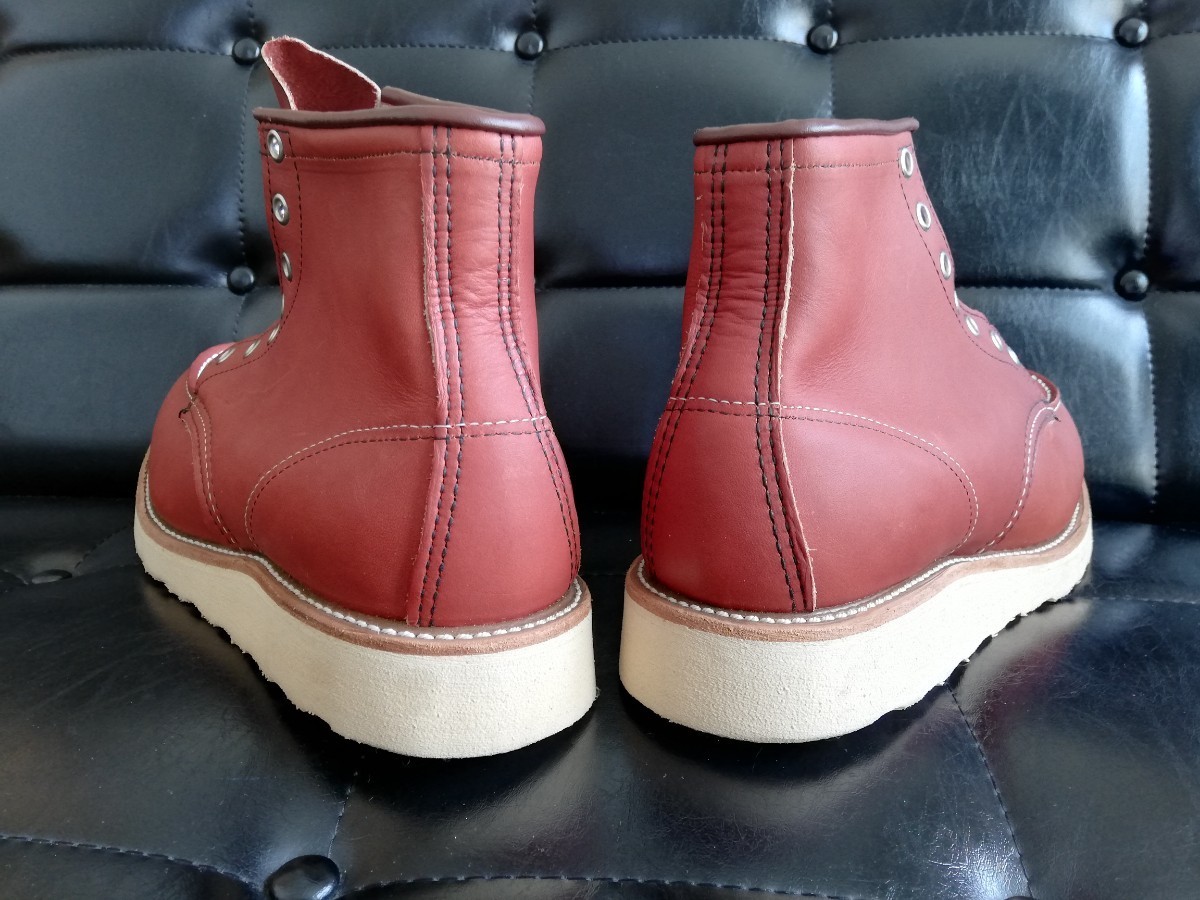 未使用 99年製 RED WING 8875 羽刺繍タグ 8.5E made in USA 超希少 デッドストック オロラセット レッドウィング 6インチ モックトゥの画像6