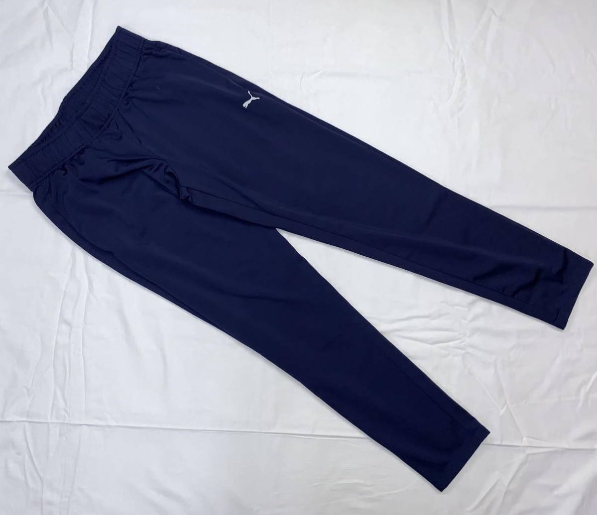  Puma Lady s tricot Bomber jacket & pants US size M Japan size L corresponding navy navy blue jersey top and bottom set setup 