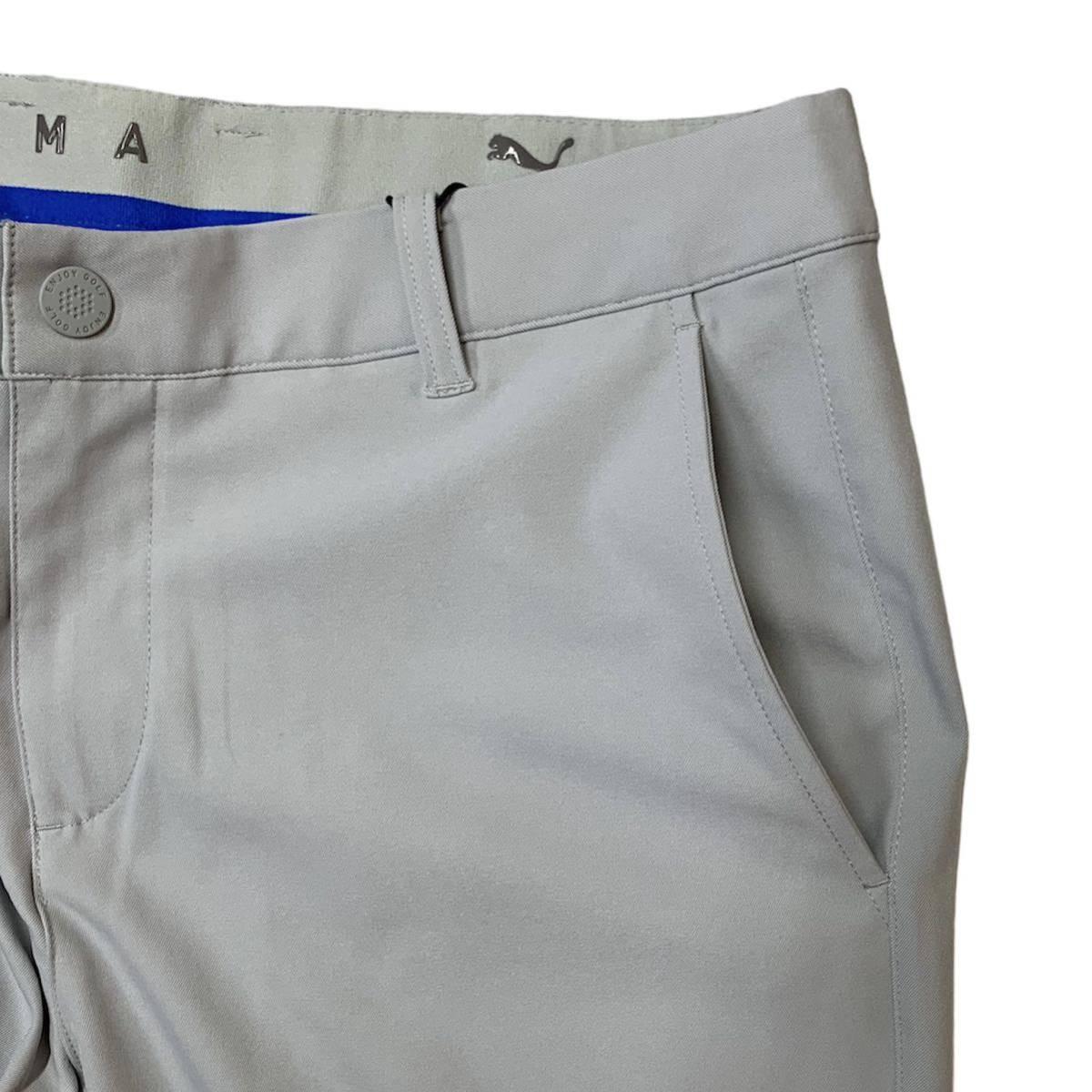 Puma Golf мужской стрейч брюки-джоггеры L размер 82cm обычная цена 9900 иен светло-серый GOLF