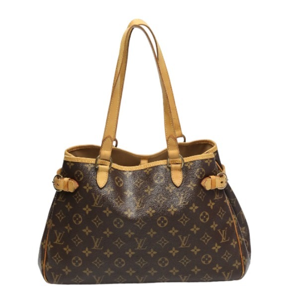 ルイヴィトン トートバッグ M51154 バティニョール・オリゾンタル モノグラム バッグ LOUIS VUITTON ブラウン レディース 中古_画像1