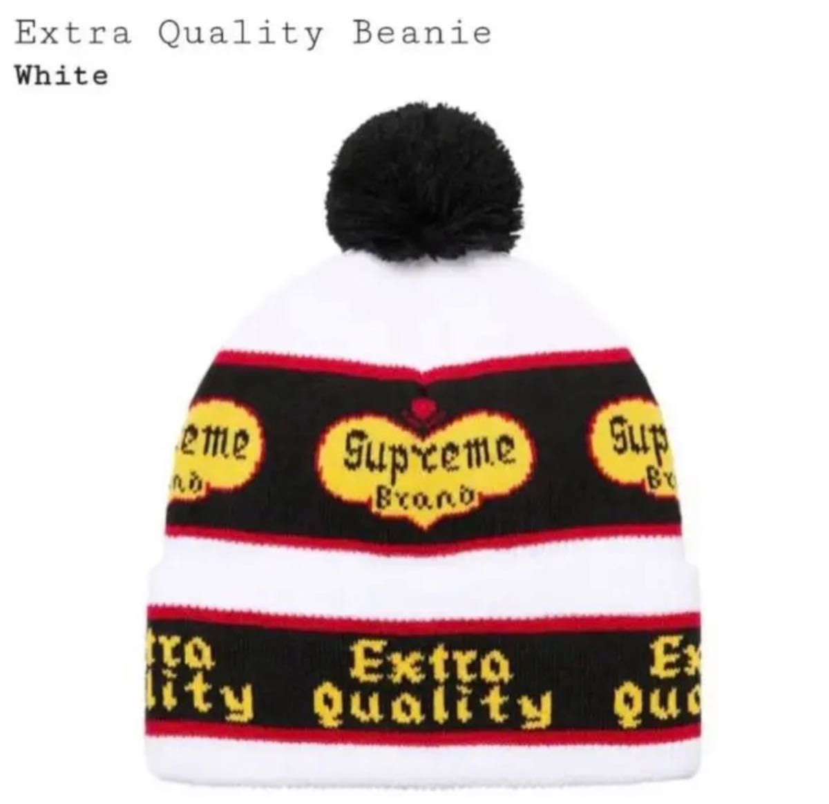 Supreme Extra Quality Beanie 21AW white ボンボン ニットキャップ