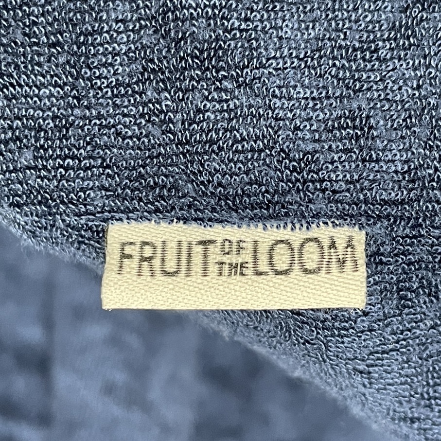 未使用品 /L/ FRUIT OF THE LOOM ネイビー パイル半袖プルアップシャツ ルームウェア メンズ レディース アウトドア フルーツオブザルーム_画像7