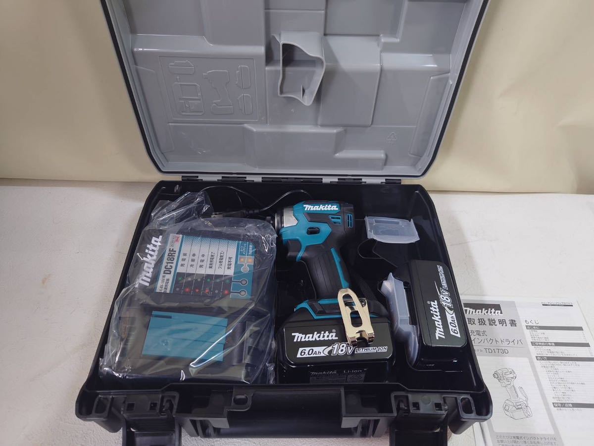 新品 マキタ 18V充電式インパクトドライバ 6.0Ahバッテリ2本・充電器