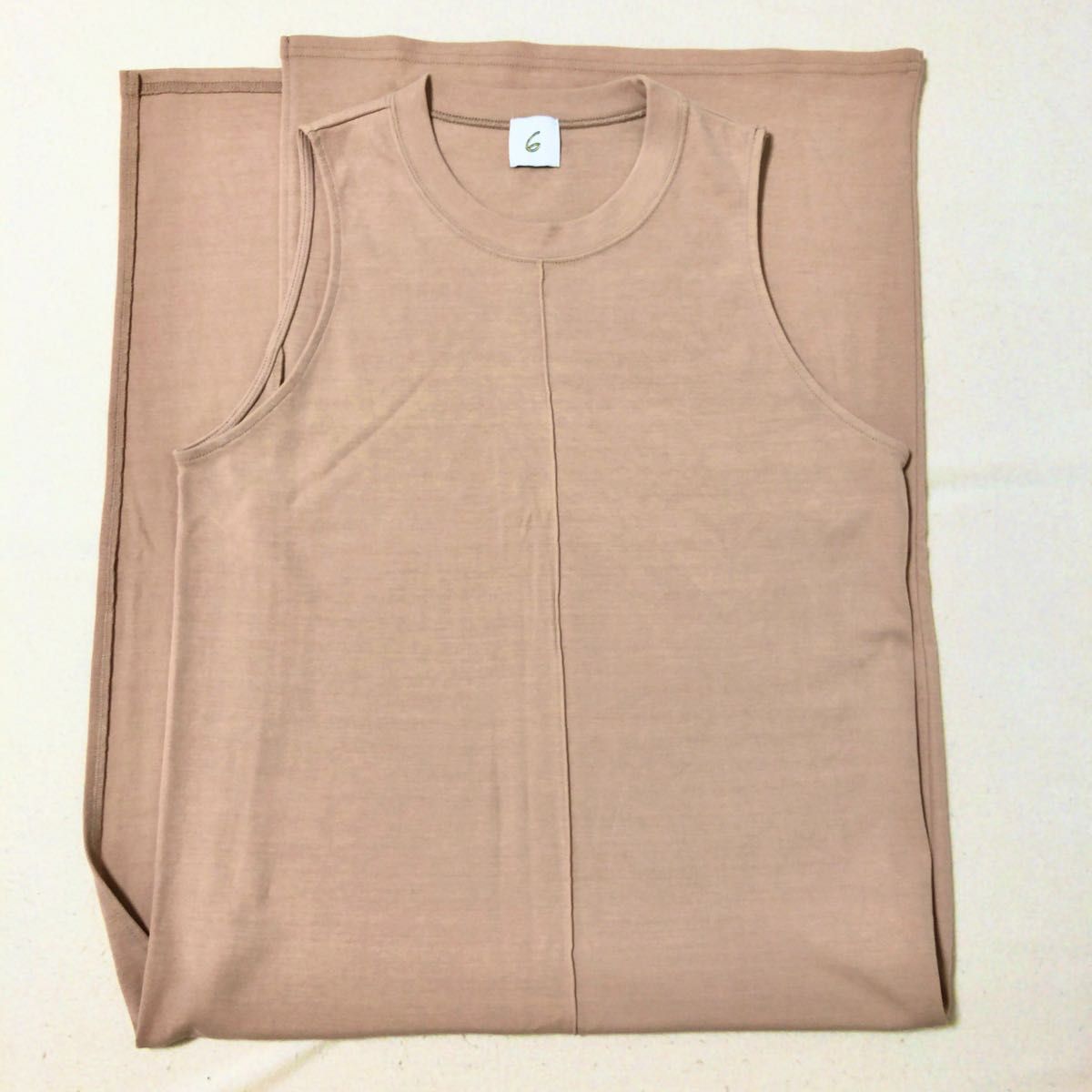新品】ロク<6(ROKU)>ZIP DRESS/チュニック タンクトップ 新品】ロク<6(ROKU)>ZIP DRESS/チュニック タンクトップ