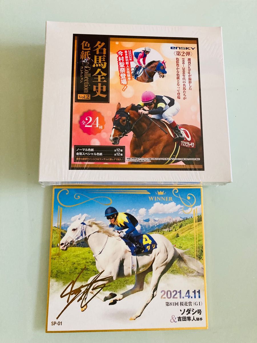 名馬全史 色紙コレクション Vol.2 全12種セット 名馬全史色紙コレクションVol.2 ノーマル色紙全12種セット