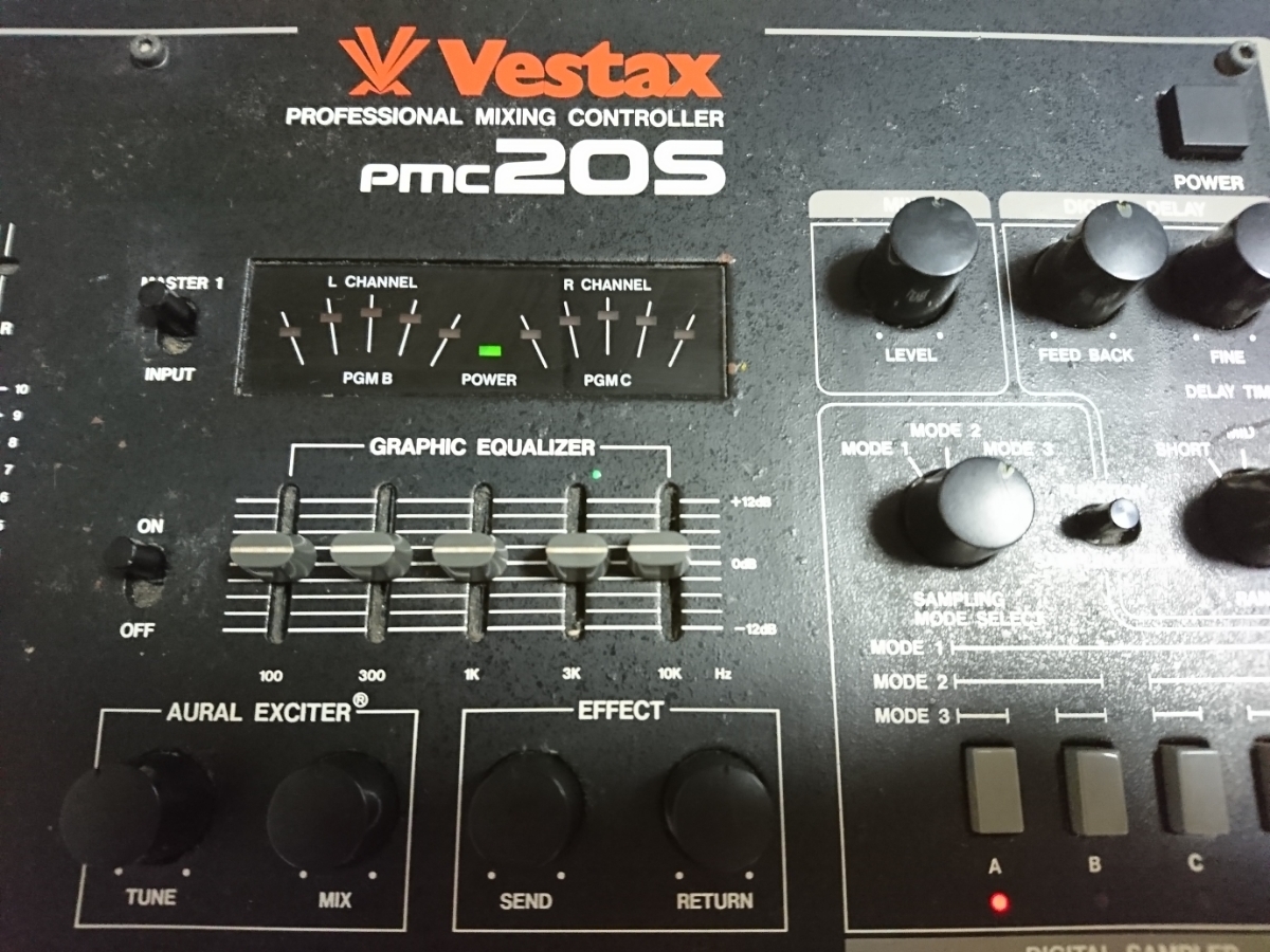 [ редкий ]Vestax PMC20S Professional Mixing Controller[DJ миксер ][ Vintage * миксер ][ сделано в Японии ][ снижение цены ]