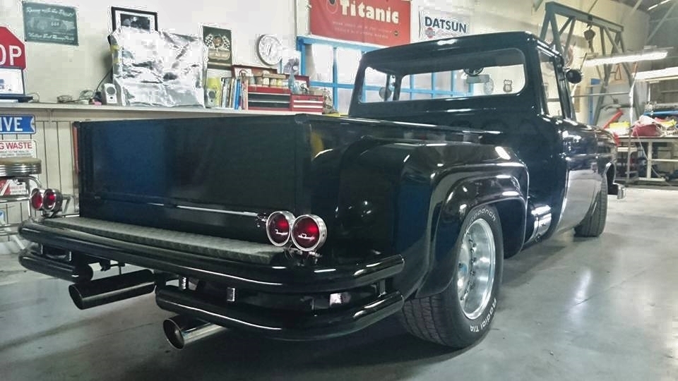 * re-exhibition Stout custom car / Benz mask / C-10 bed / step side / S46 year RK101 all ti-z* hot rod * rockabilly 