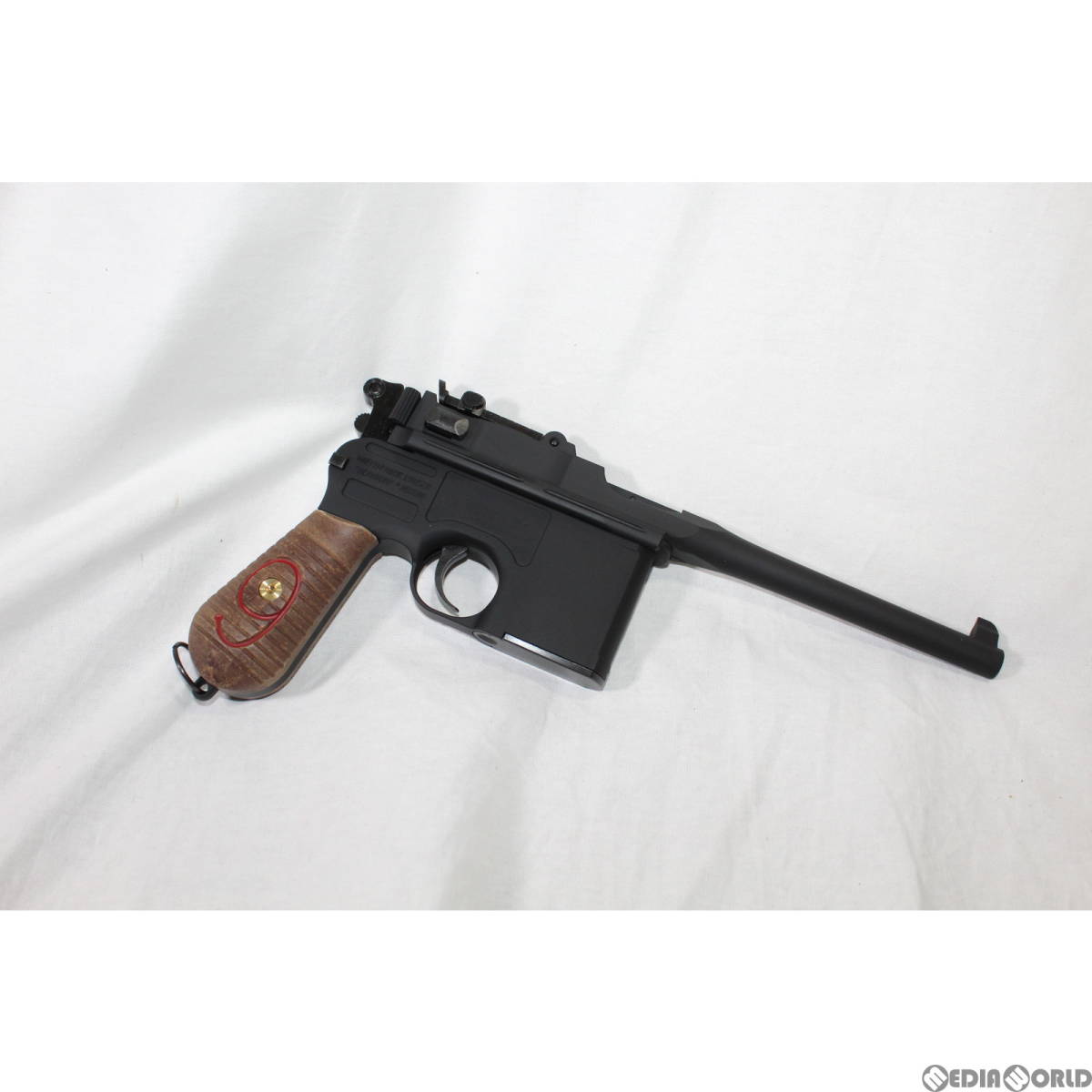 【新品】[MIL]A!CTION(アクション) モデルガン Mauser(モーゼル) C96 Red 9 マットブラック ダミーカートリッジ同梱タイプ(54001252)_画像4