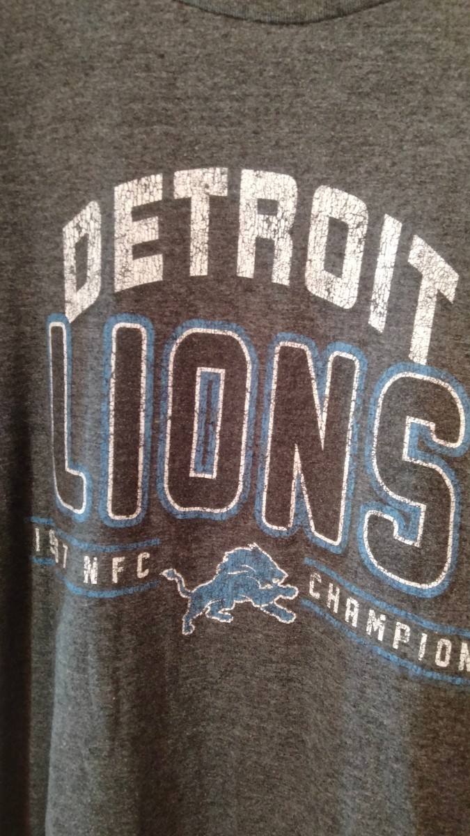 NFL デトロイト・ライオンズTシャツ US Lサイズ アメフト 半袖Tシャツ XLサイズ Detroit Lions_画像6