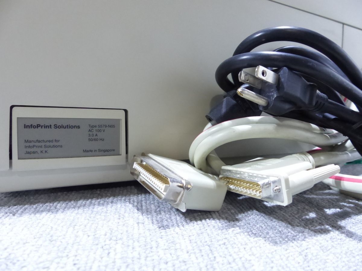 ★1円スタート★【中古】IBM/アイ・ビー・エム ドットインパクトプリンタ 5579-N05【通電のみ・電源ケーブル付属】★現状引き渡し★の画像9