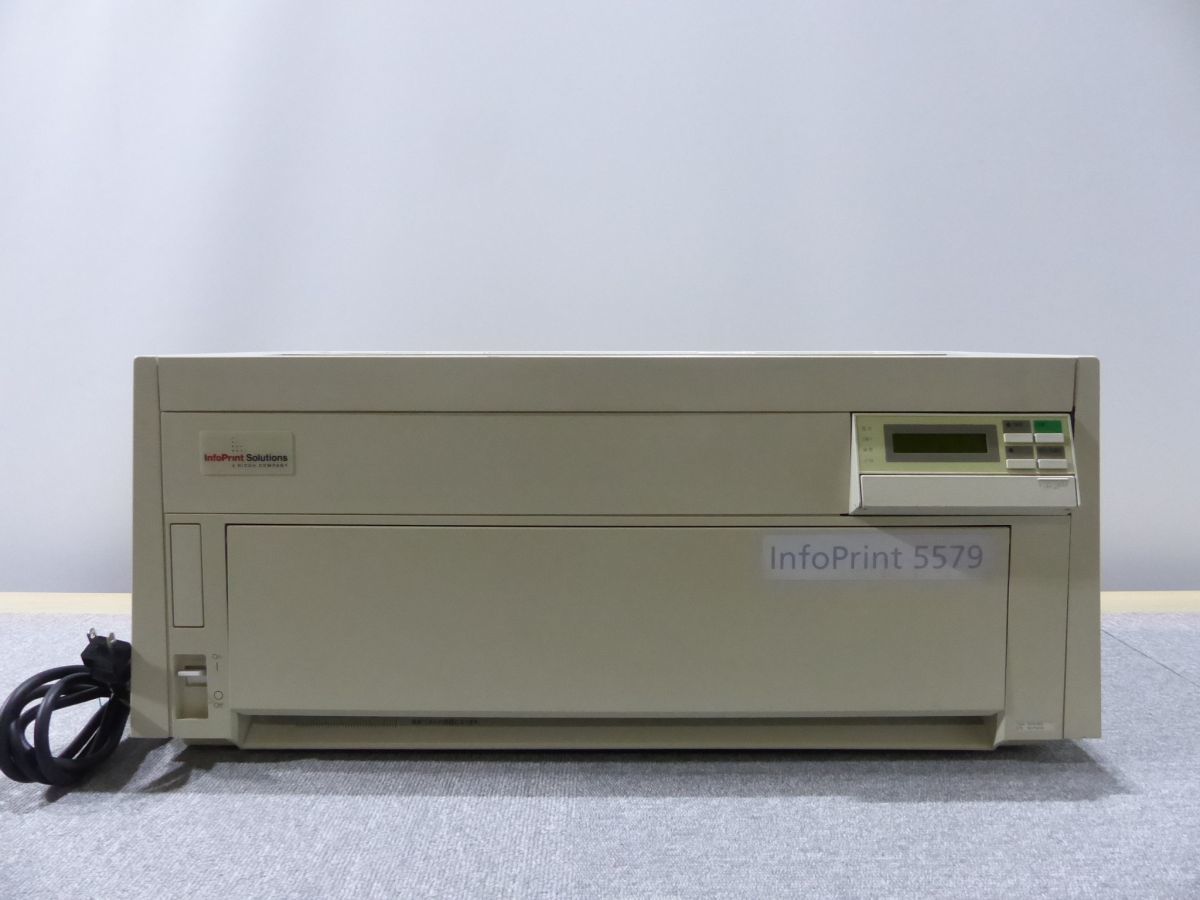 ★1円スタート★【中古】IBM/アイ・ビー・エム ドットインパクトプリンタ 5579-N05【テストプリント済・電源ケーブル付属】★現状引渡★の画像1