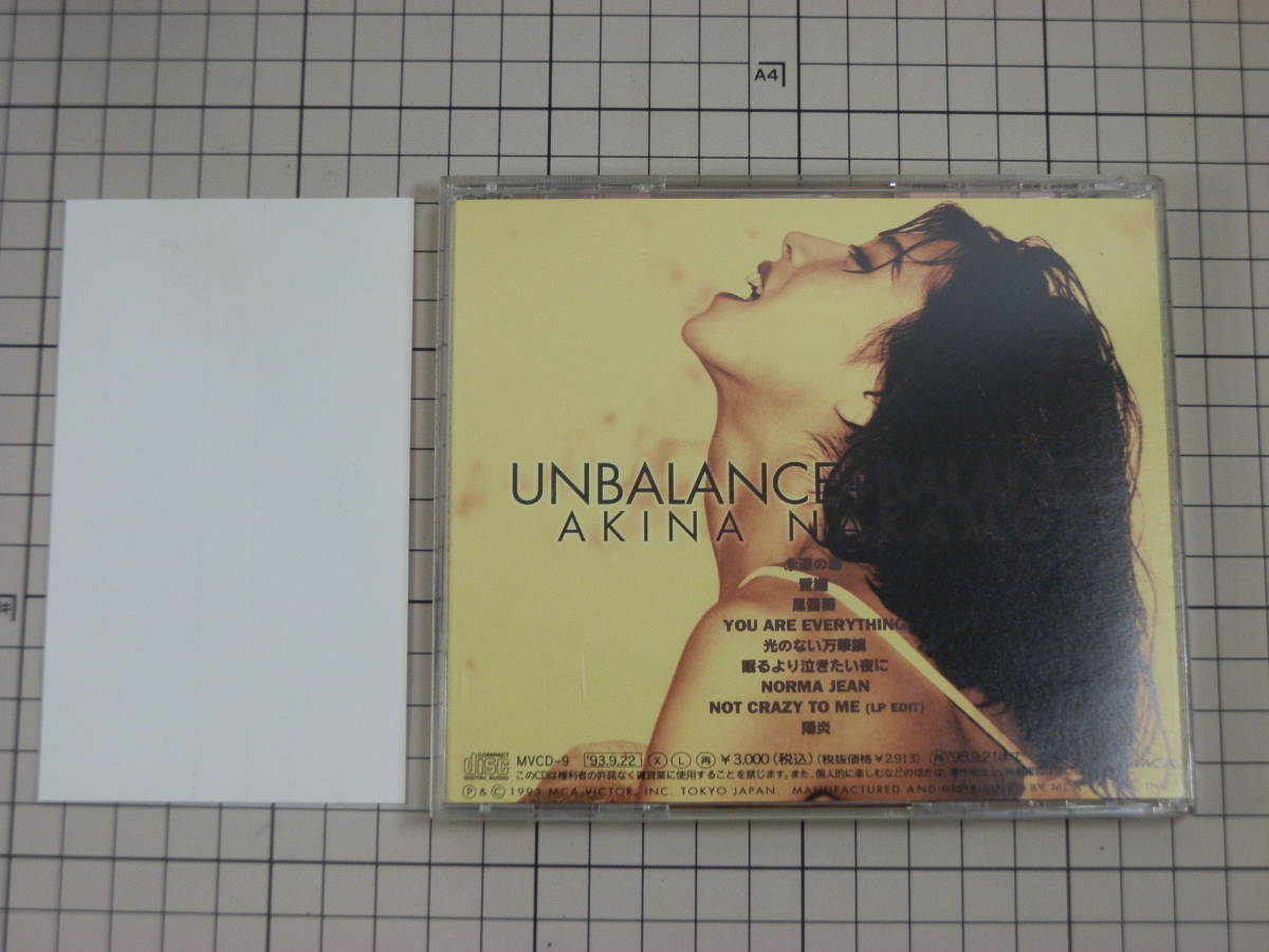 B【CD|セル盤｜帯付き】中森明菜 UNBALANCE + BALANCE　アンバランス+バランス_画像3