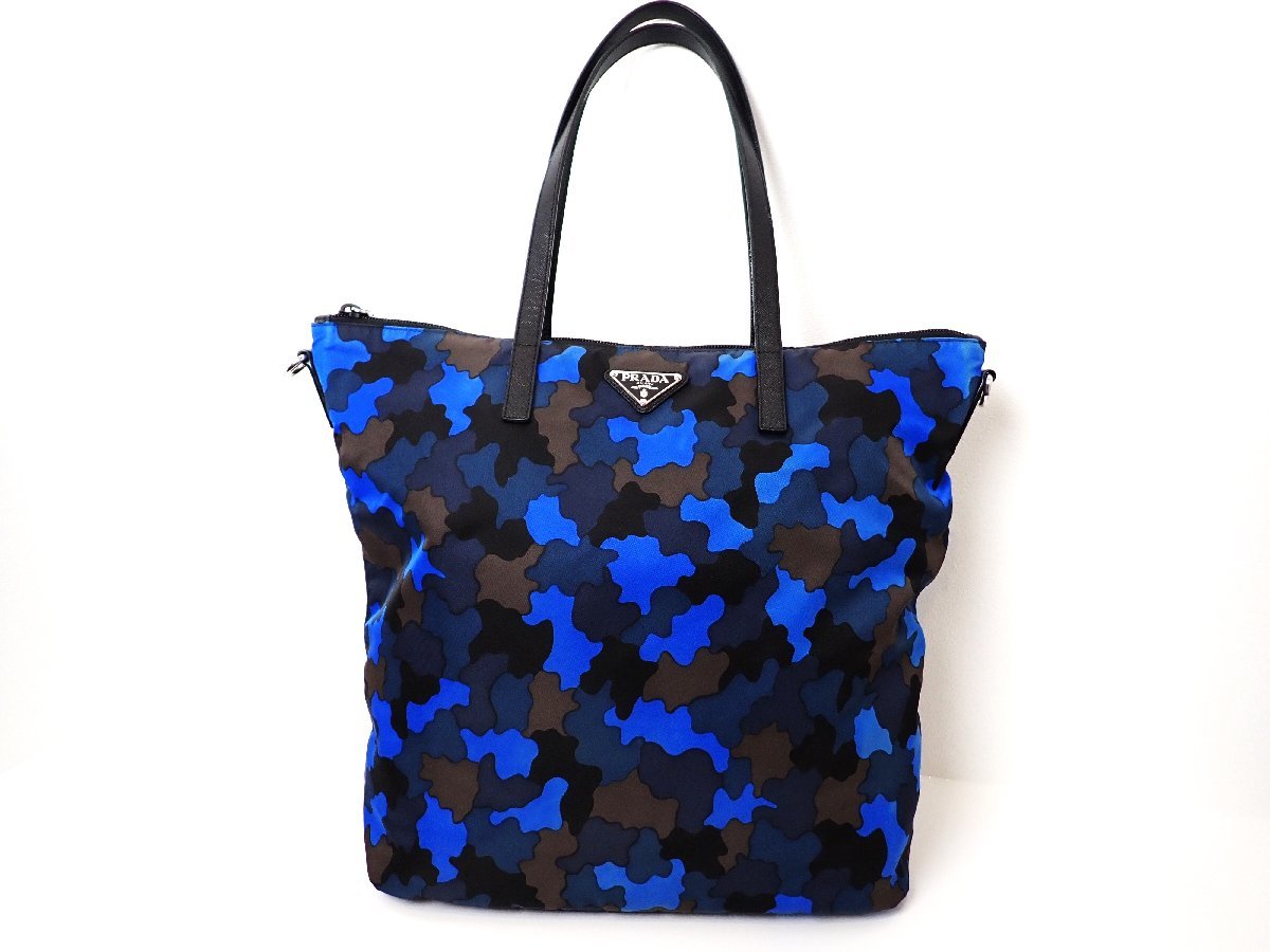超美品 PRADA(プラダ) 2WAYトートバッグ カモフラージュ 1BG189