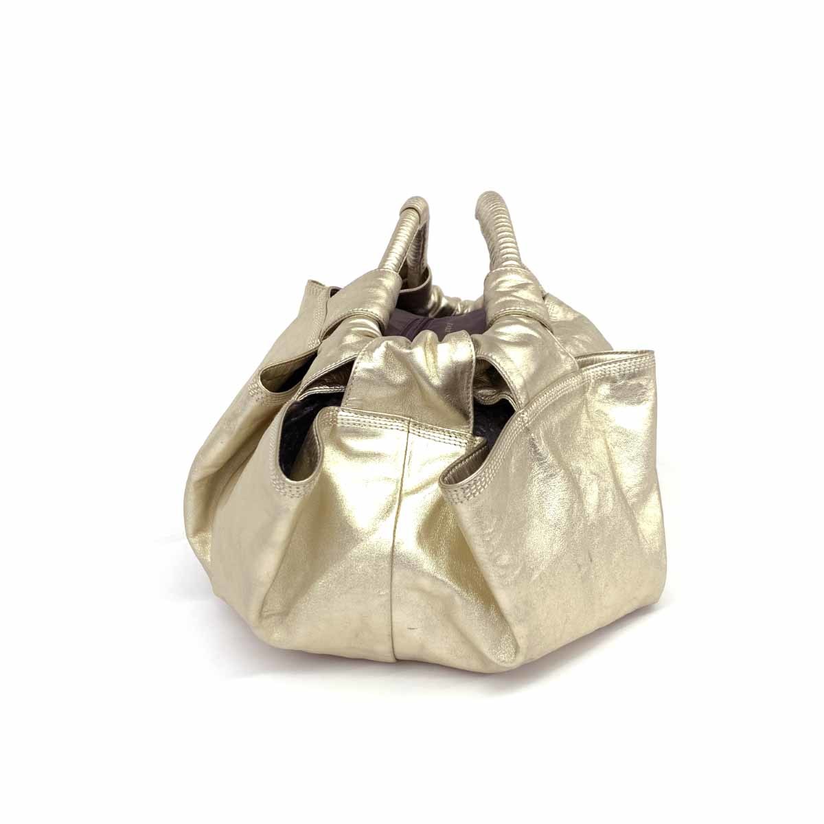 良好◇LOEWE ロエベ ナッパアイレ トートバッグ◇ シャンパンゴールド